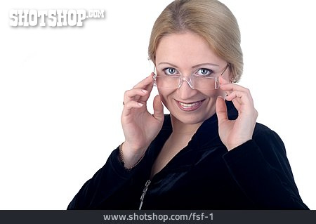 
                Geschäftsfrau, Brille                   