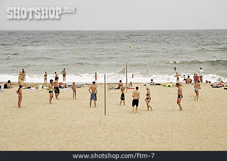 
                Strandleben, Beachvolleyball                   