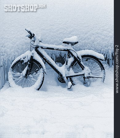 
                Winter, Fahrrad, Schnee, Schneebedeckt                   