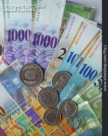 
                Geld, Geldschein, Schweizer Franken                   