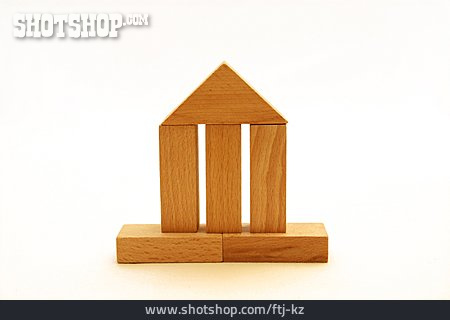 
                Haus, Holz, Bausteine                   