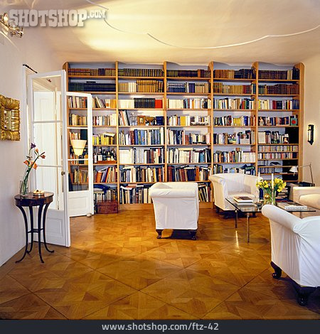 
                Bücherregal, Bibliothek, Wohnzimmer                   
