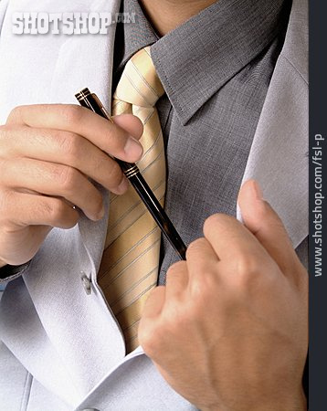 
                Anzug, Geschäftsmann, Füller, Krawatte                   
