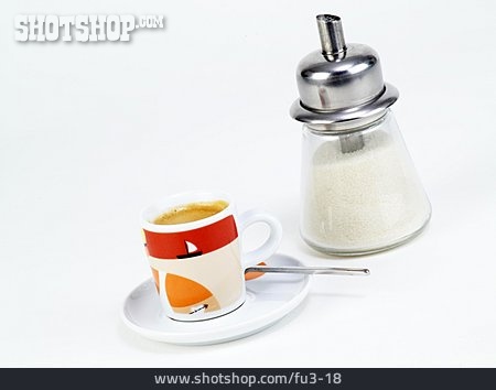 
                Kaffee, Espresso, Zuckerstreuer                   