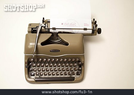 
                Schreiben, Schreibmaschine, Brief                   