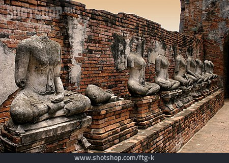 
                Weltkulturerbe, Ayutthaya, Kopflos                   