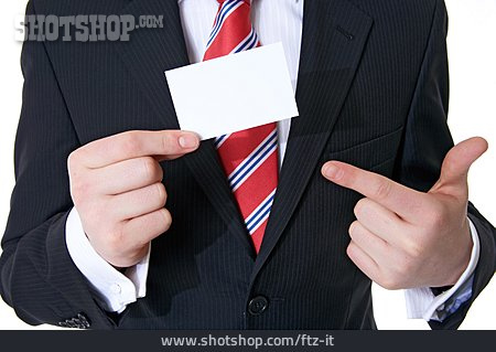
                Hand Sign, Business Card                   