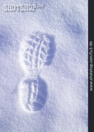 
                Snow, Footprint, Shoeprint                   
