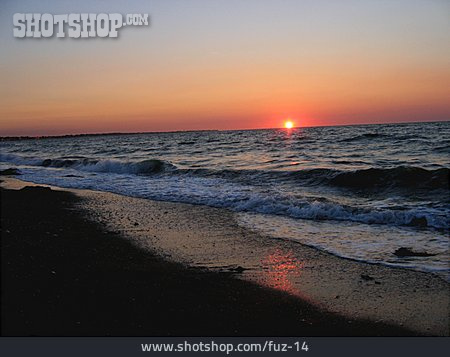 
                Sonnenuntergang, Strand, Meer                   