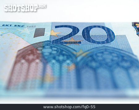 
                Detailaufnahme, Euro, Zwanzig                   