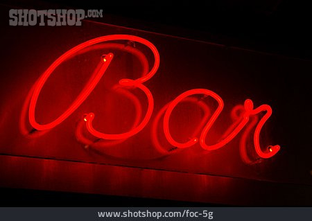 
                Bar, Schriftzug                   