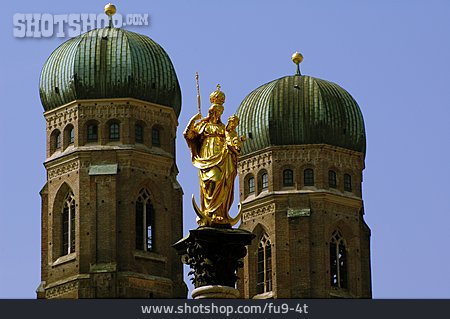 
                Statue, Frauenkirche, München, Mariensäule                   