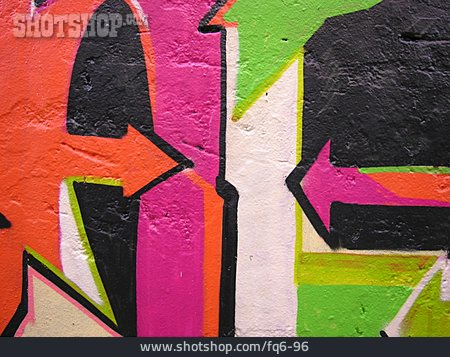 
                Konfrontation & Rivalität, Pfeil, Graffiti                   