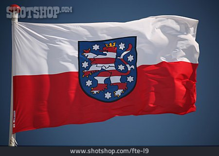 
                Flagge, Thüringen, Bundesland                   