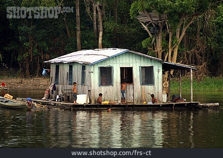 
                Holzhaus, Brasilien, Hausboot                   