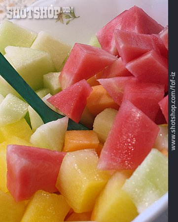 
                Erfrischung, Obst, Melonensalat                   