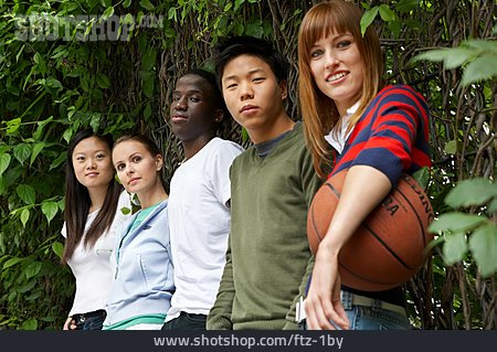 
                Jugendliche, Gruppe, Multikulturell                   