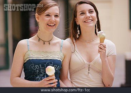 
                Icecream, Ice Cream Wafer, Friends, Shopping                   