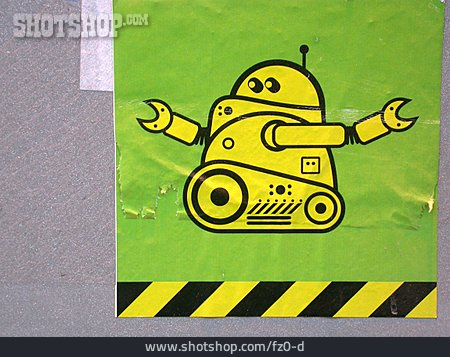 
                Graffiti, Roboter                   