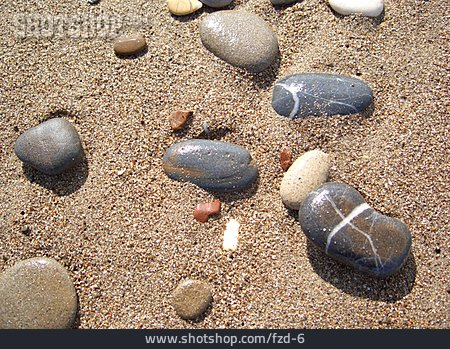 
                Sand, Steine, Kieselsteine                   