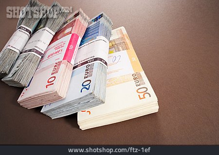 
                Geld, Stapel, Euro, Geldscheine                   
