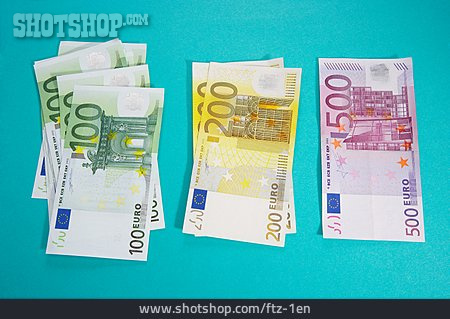 
                Geld, Euro, Geldscheine                   