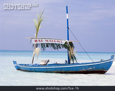 
                Hochzeit, Boot, Ruderboot, Malediven                   