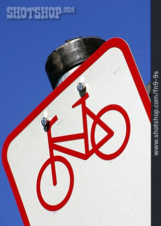 
                Fahrrad, Verkehrszeichen, Schild, Fahrradweg                   