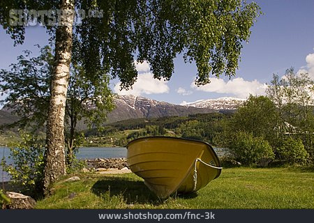 
                Ruderboot, Norwegen, Fjord                   
