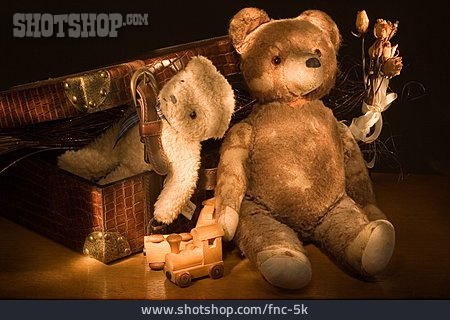 
                Teddy, Koffer, Erinnerungen, Plüschbär                   