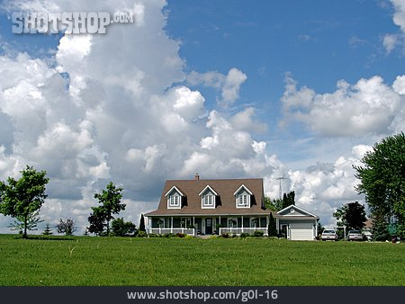 
                House, Sky, Porch, Garage                   