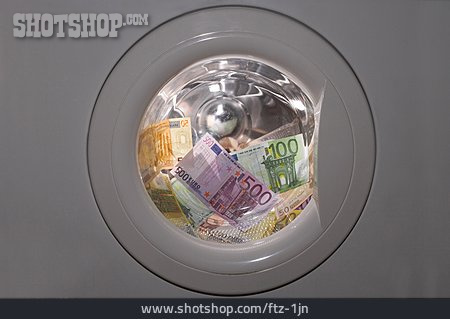 
                Schwarzgeld, Geldwäsche, Waschmaschine                   
