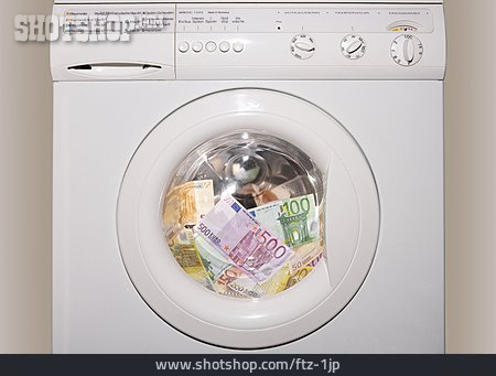 
                Schwarzgeld, Geldwäsche, Waschmaschine                   