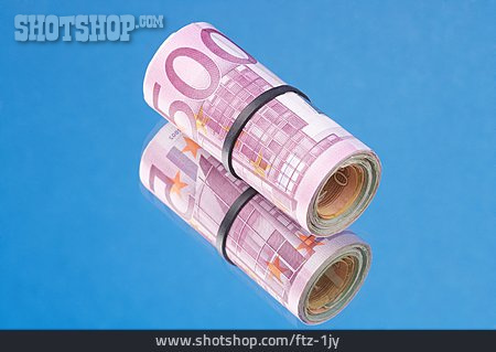 
                Euro, Geldschein, Rolle, Bargeld                   