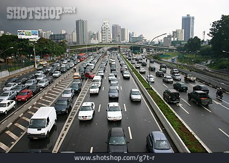 
                Autobahn, Straßenverkehr, Sao Paulo                   