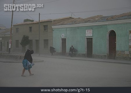 
                Straße, Sturm, Bolivien                   
