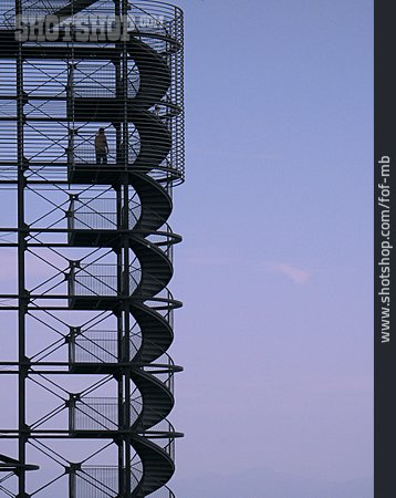 
                Moderne Baukunst, Turm, Wendeltreppe                   
