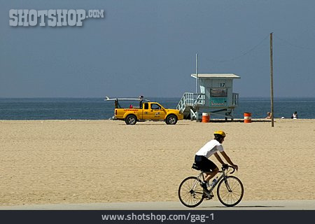 
                Strand, Wachturm, Los Angeles                   