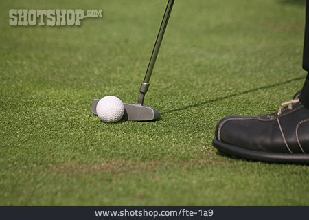 
                Golfschläger, Fuß, Golfball                   