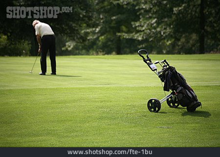 
                Golfplatz, Trolley, Golfer                   