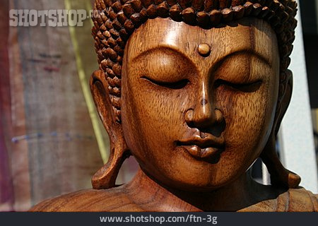 
                Holzfigur, Buddha                   