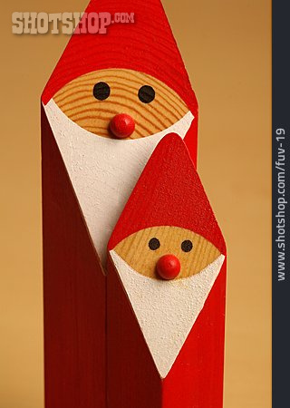 
                Weihnachtsmann, Nikolaus, Holzfigur                   