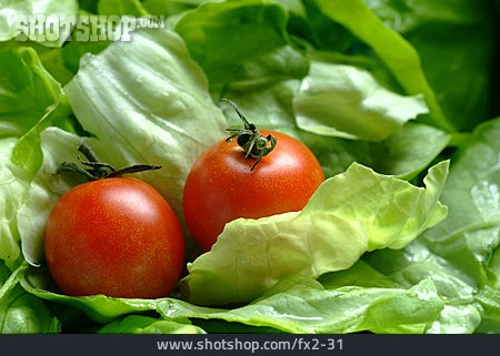 
                Salatblatt, Tomate                   