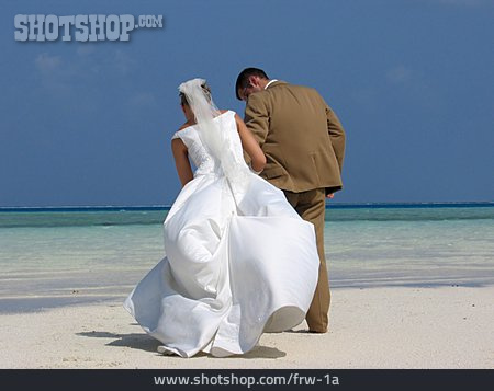 
                Brautpaar, Malediven, Hochzeitsreise                   