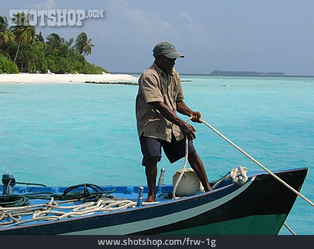 
                Boot, Fischer, Malediven                   