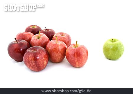 
                Gruppe, Apfel, Außenseiter                   