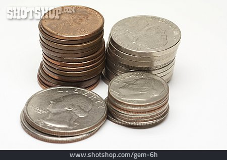
                Kleingeld, Cent, Dollar                   