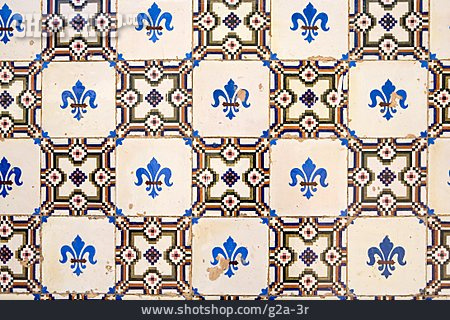 
                Muster, Kachelwand, Azulejo                   