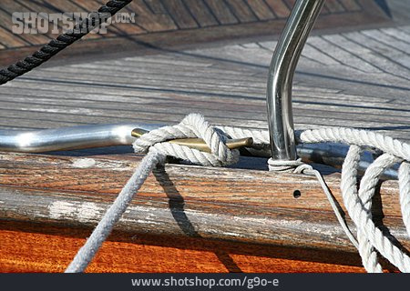 
                Detailaufnahme, Seil, Yacht                   