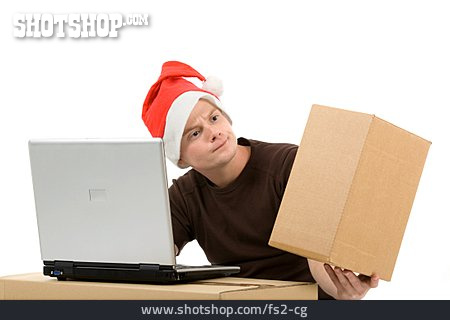 
                Weihnachten, Paket, Onlineshopping                   